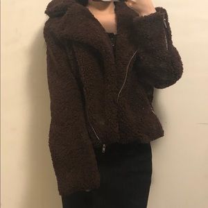 SOLD Forever 21 Brown Fleece Jacket